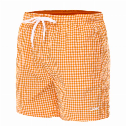 Szorty kąpielowe męskie spodenki sportowe zagano 5665 kolor pomarańczowa kratka