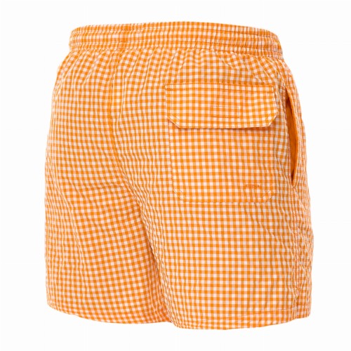 Szorty kąpielowe męskie spodenki sportowe zagano 5665 kolor pomarańczowa kratka