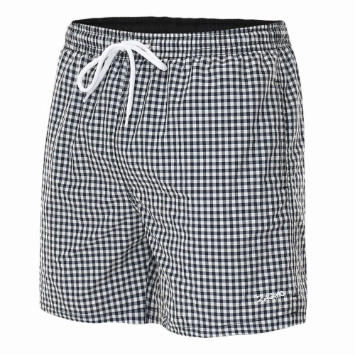 Szorty kąpielowe męskie spodenki sportowe zagano 5665 kolor czarna kratka