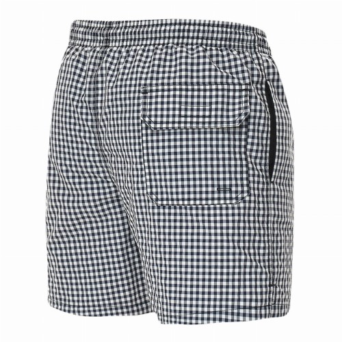 Szorty kąpielowe męskie spodenki sportowe zagano 5665 kolor czarna kratka