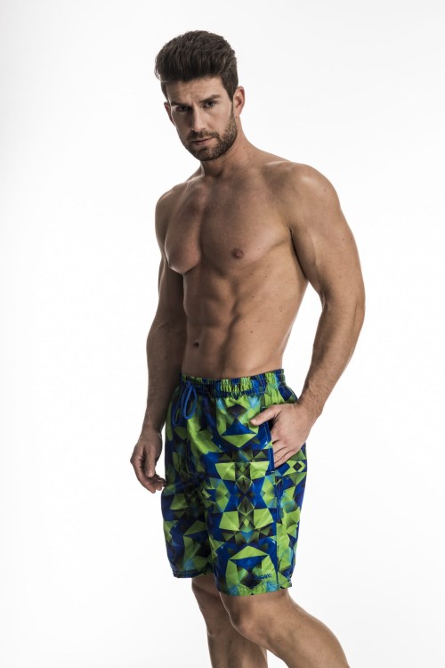 Szorty kąpielowe męskie spodenki sportowe plażowe kolorowe zagano 5670  kolor 04