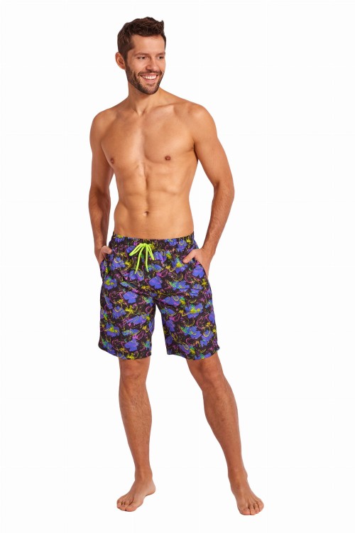 Szorty kąpielowe męskie spodenki sportowe plażowe kolorowe zagano 5670  kolor 06