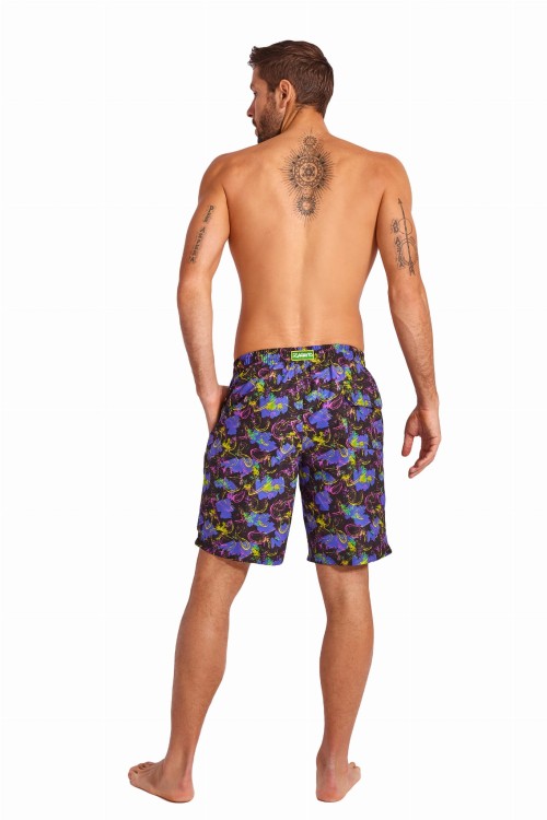 Szorty kąpielowe męskie spodenki sportowe plażowe kolorowe zagano 5670  kolor 06