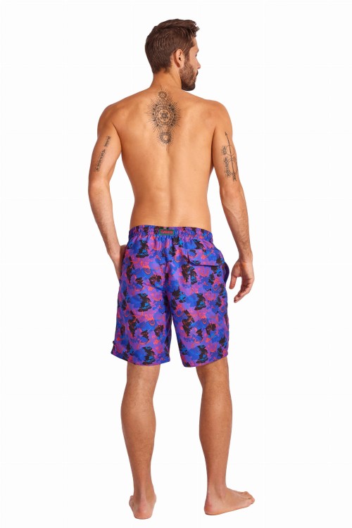 Szorty kąpielowe męskie spodenki sportowe plażowe kolorowe zagano 5670  kolor 07