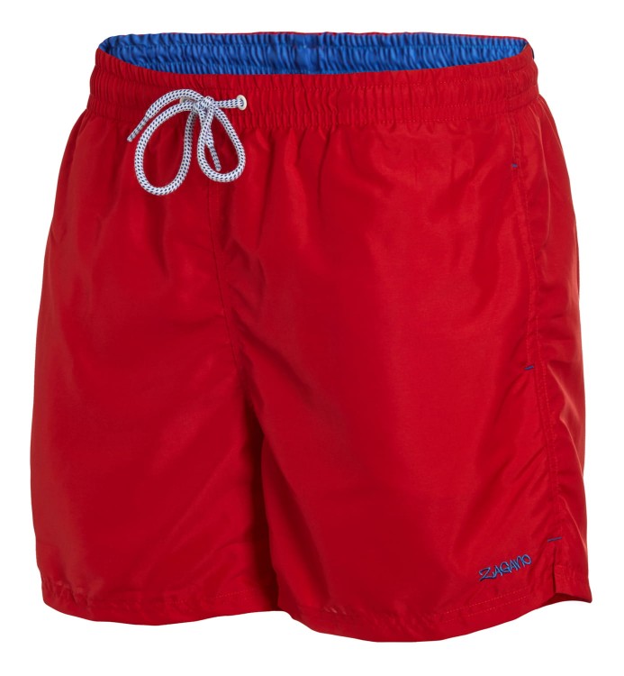 Szorty kąpielowe męskie spodenki sportowe z recyklingu zagano 6002 kolor czerwony