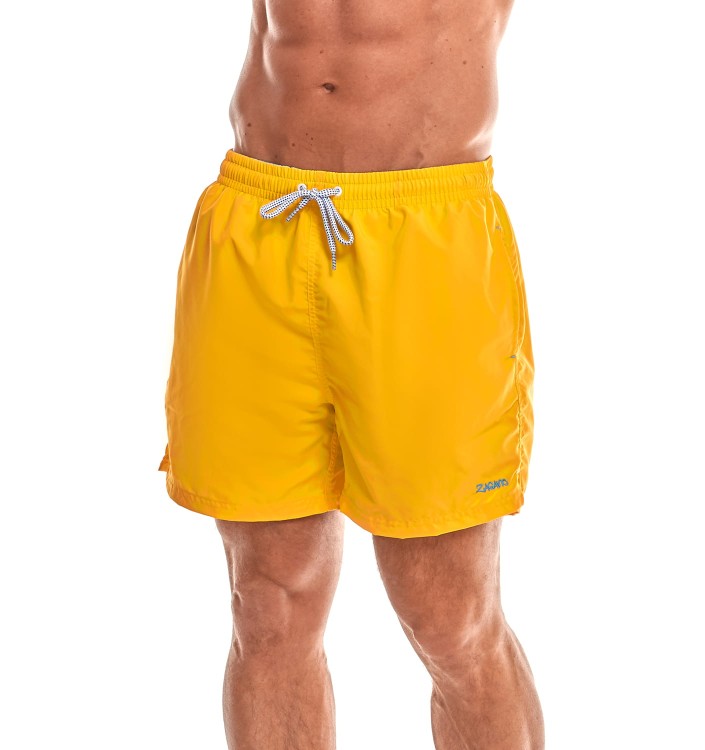 Szorty kąpielowe męskie spodenki sportowe z recyklingu zagano 6002 kolor żółty