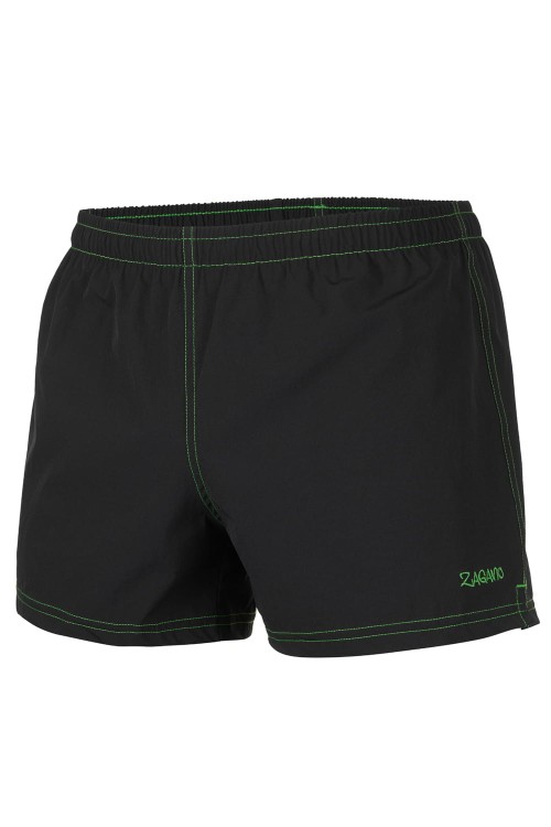 Szorty kąpielowe męskie spodenki sportowe elastyczne zagano 1226 kolor czarny