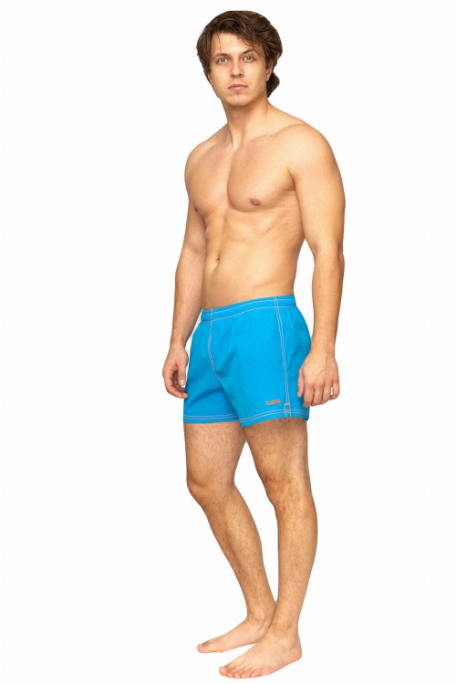 Szorty kąpielowe męskie spodenki sportowe elastyczne zagano 1226 kolor jasnoniebieski