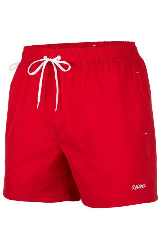 Szorty kąpielowe męskie spodenki sportowe elastyczne zagano 1227 kolor czerwony