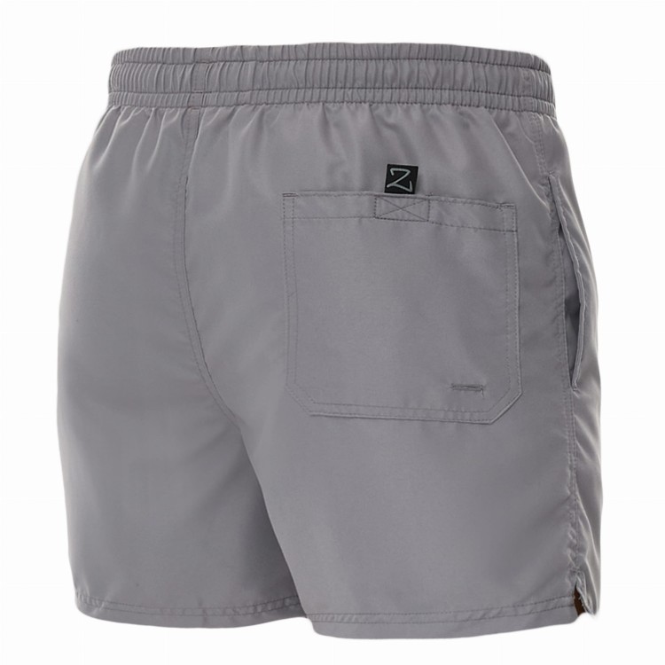 Szorty kąpielowe męskie spodenki sportowe zagano 5106 z logo w formie tarczy kolor jasnoszary