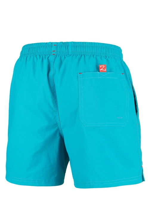 Szorty kąpielowe męskie spodenki sportowe zagano 5106 z logo w formie tarczy kolor turkusowy