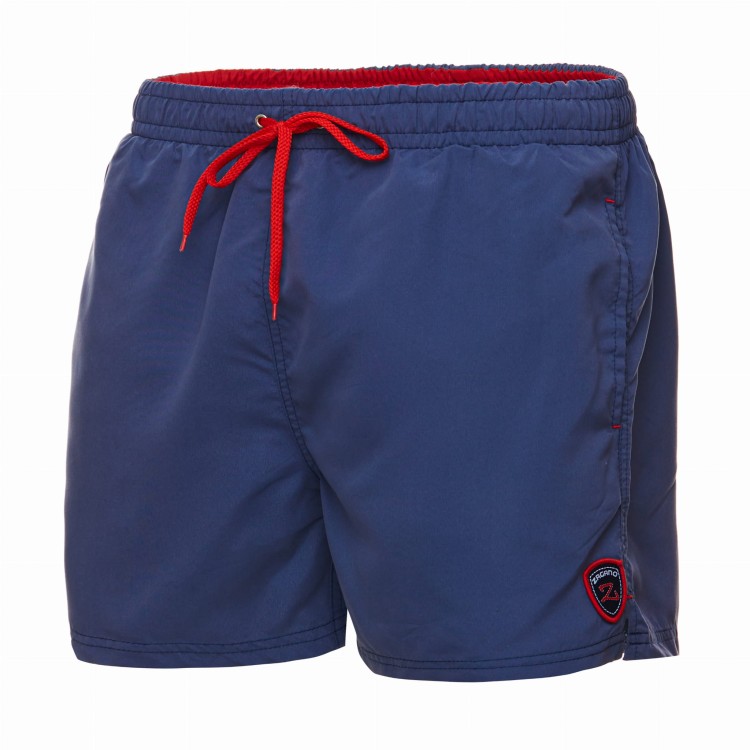 Szorty kąpielowe męskie spodenki sportowe zagano 5106 z logo w formie tarczy kolor ciemnofioletowy