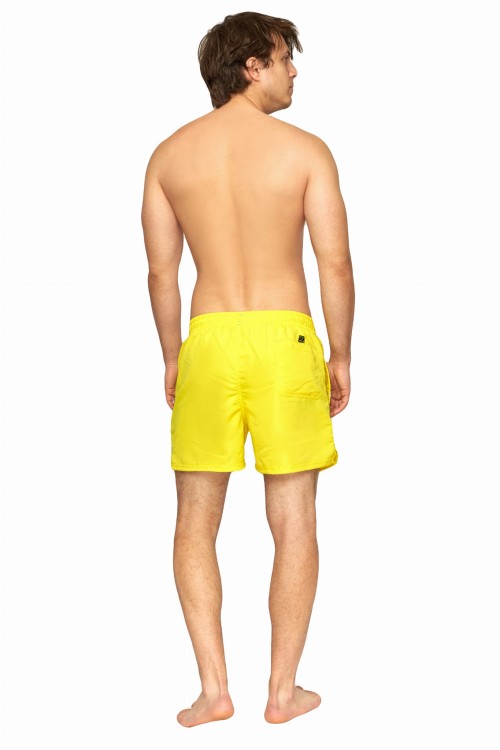 Szorty kąpielowe męskie spodenki sportowe zagano 5106 z logo w formie tarczy kolor żółty