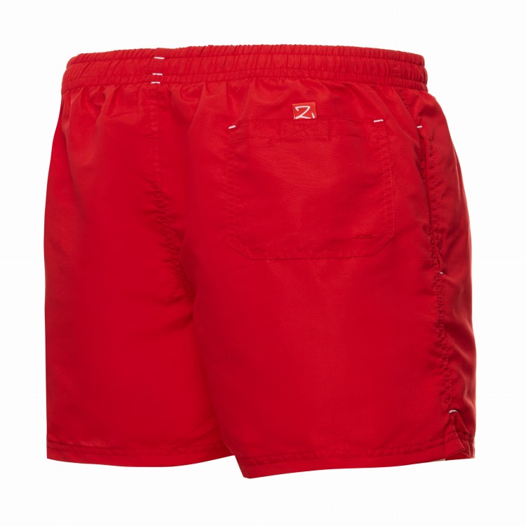 Szorty kąpielowe męskie spodenki sportowe zagano 5106 z logo w formie tarczy kolor czerwony