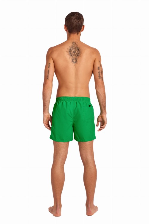 Szorty kąpielowe męskie spodenki sportowe zagano 5106 z logo w formie tarczy kolor ciemnozielony