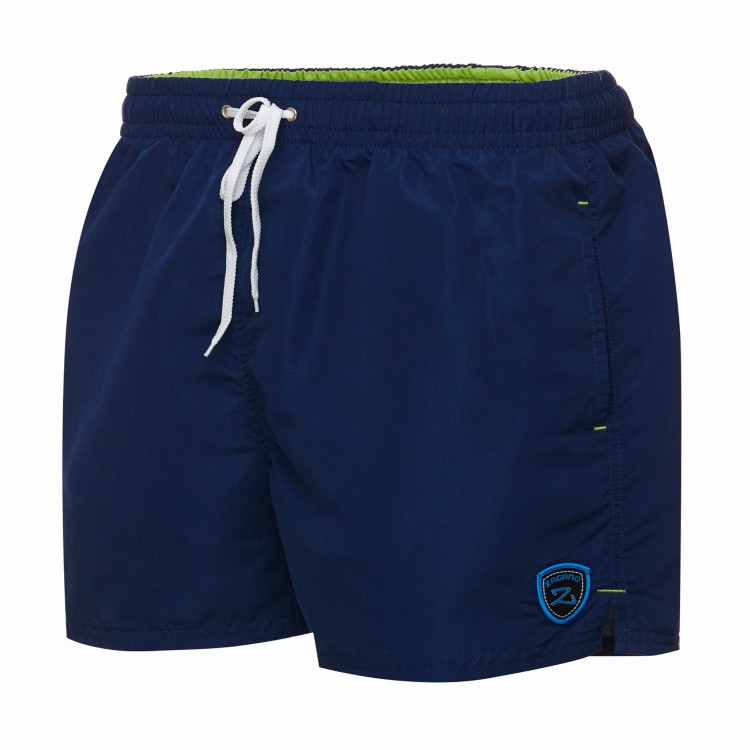 Szorty kąpielowe męskie spodenki sportowe zagano 5106 z logo w formie tarczy kolor granatowy