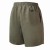 Szorty kąpielowe męskie spodenki sportowe zagano 5106 LONG z dłuższą nogawką i logo w formie tarczy kolor oliwkowy