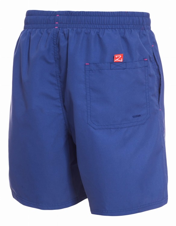 Szorty kąpielowe męskie spodenki sportowe zagano 5106 LONG z dłuższą nogawką i logo w formie tarczy kolor fioletowe