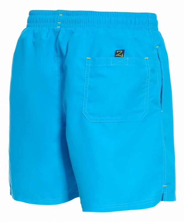 Szorty kąpielowe męskie spodenki sportowe zagano 5106 LONG z dłuższą nogawką i logo w formie tarczy kolor jasnoniebieski