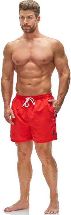Szorty kąpielowe męskie spodenki sportowe zagano 5106 eco z ekologicznej tkaniny kolor czerwony