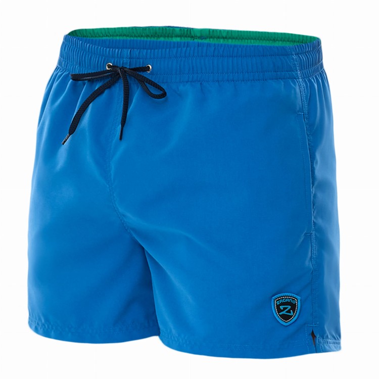 Szorty kąpielowe męskie spodenki sportowe zagano 5106 z logo w formie tarczy kolor niebieski