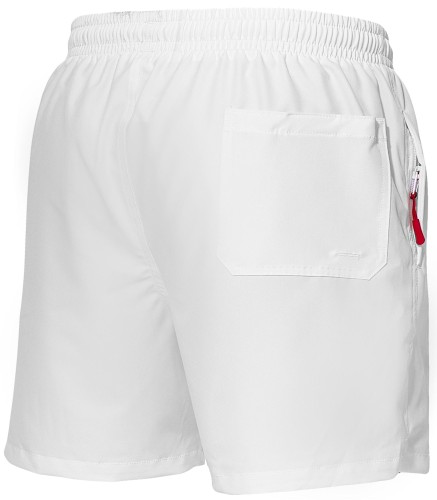 Szorty kąpielowe męskie spodenki sportowe elastyczne zagano 1230 kolor biały