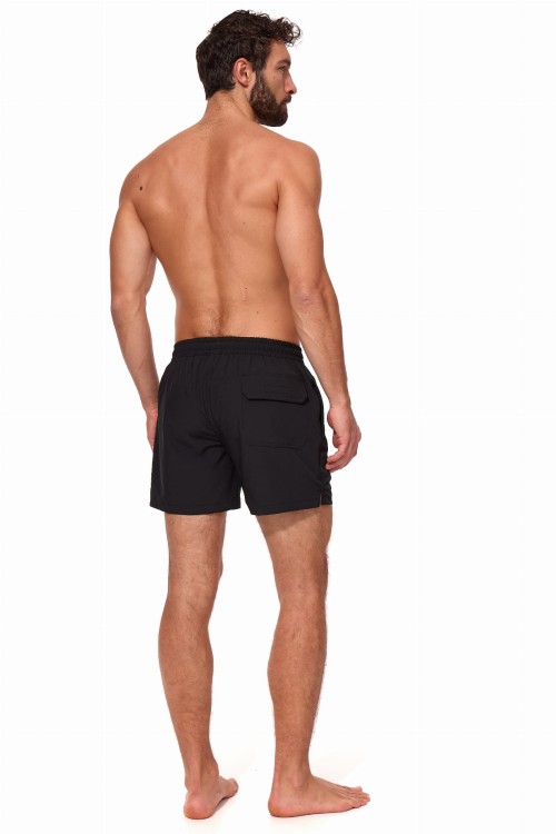 Szorty kąpielowe męskie spodenki sportowe elastyczne zagano 1232 kolor czarny