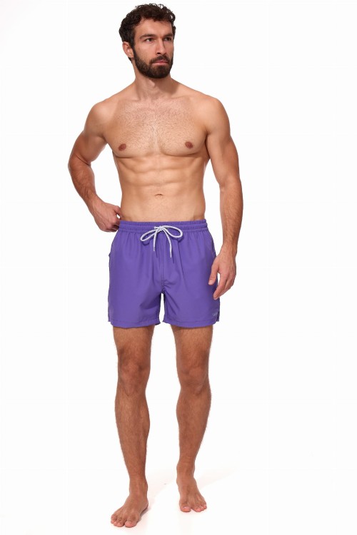 Szorty kąpielowe męskie spodenki sportowe elastyczne zagano 1232 kolor fioletowy