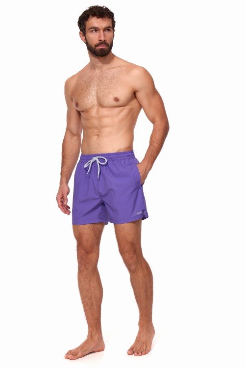 Szorty kąpielowe męskie spodenki sportowe elastyczne zagano 1232 kolor fioletowy