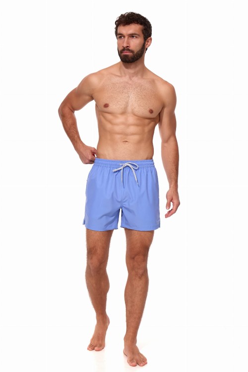 Szorty kąpielowe męskie spodenki sportowe elastyczne zagano 1232 kolor niebieski