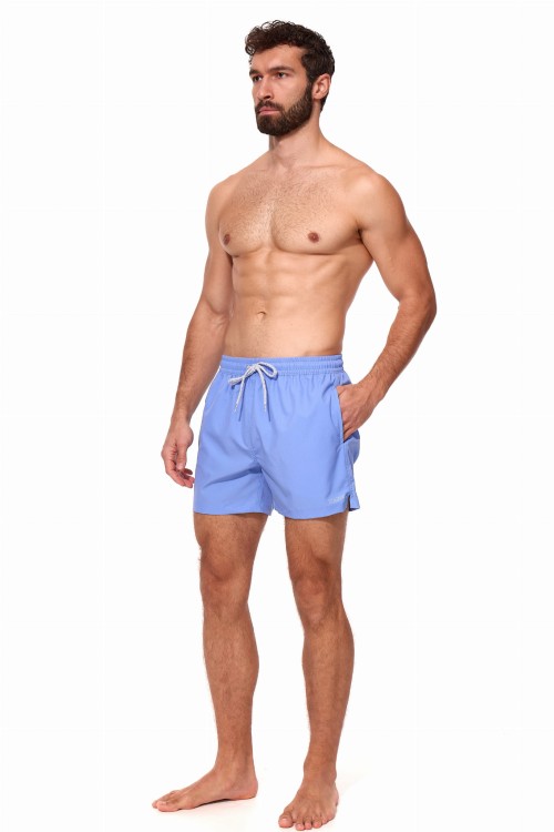 Szorty kąpielowe męskie spodenki sportowe elastyczne zagano 1232 kolor niebieski