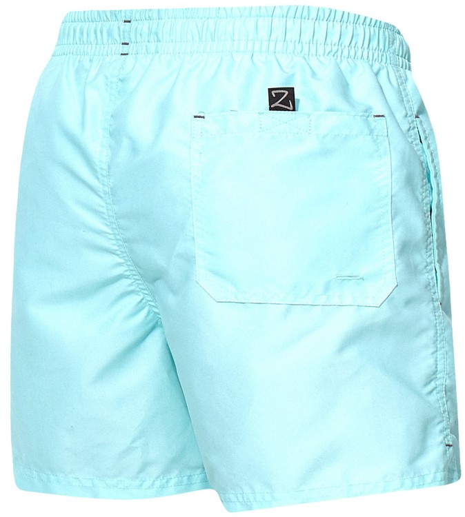 Szorty kąpielowe męskie spodenki sportowe zagano 5106 z logo w formie tarczy kolor jasny turkus