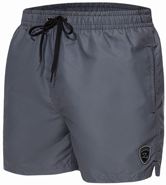 Szorty kąpielowe męskie spodenki sportowe zagano 5106 z logo w formie tarczy kolor szary