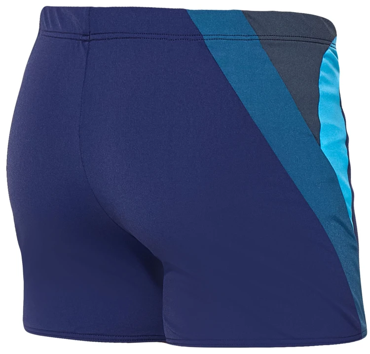 Kąpielówki męskie bokserki spodenki pływackie zagano 2402 kolor granatowy z szaro niebieskimi wstawkami