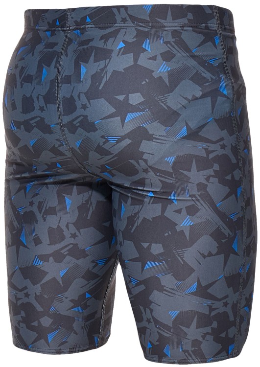 Kąpielówki męskie spodenki pływackie jammer 2387 z szaro niebieskim wzorem
