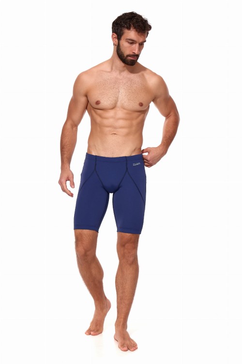Kąpielówki męskie spodenki pływackie jammer 2401 kolor granatowy