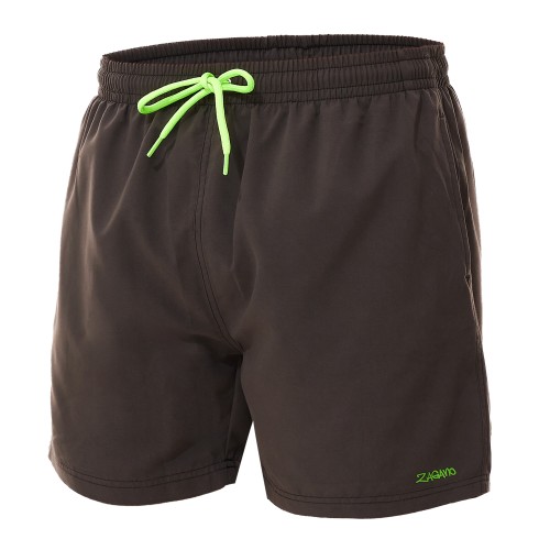 Szorty kąpielowe męskie spodenki sportowe zagano 5016 eco kolor szary. Wykonane z tkaniny pochodzącej z recyklingu.